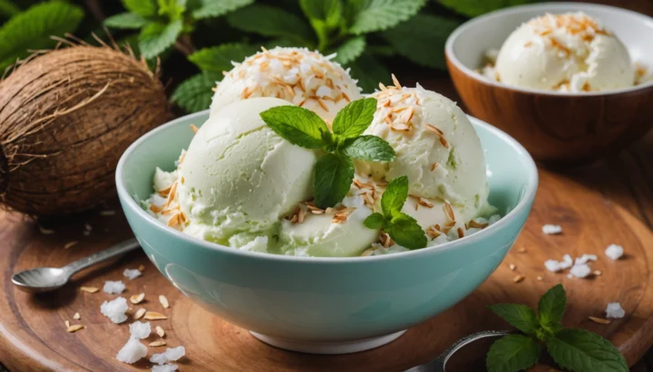 glace au lait de coco