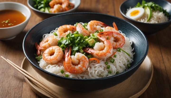 recette bo bun crevettes