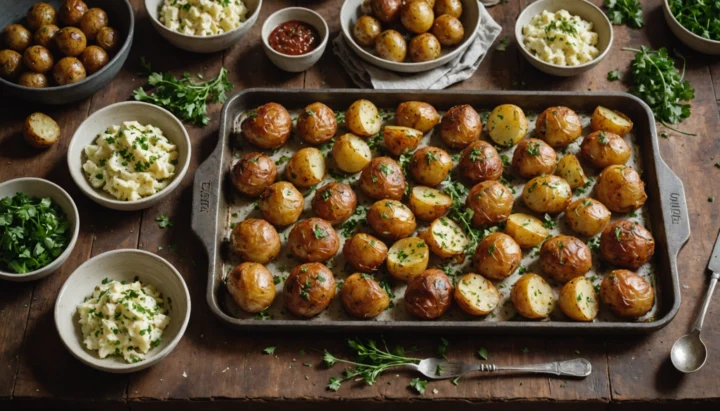 pommes de terre ecrasees four