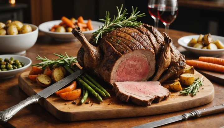 cuisson du roti d'agneau