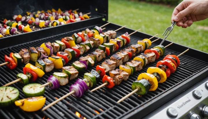 temps cuisson brochette plancha